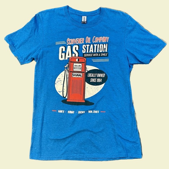 Scrivener Oil Company Signal Retro Style Gas Station Tee Medium - Picture 1 of 3